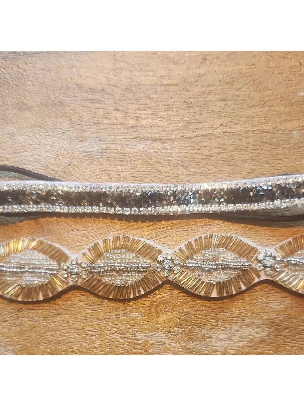 Francesca's Collections Gold and Black Hair Accessories NWOT
